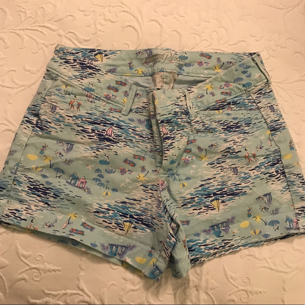 Printed chino shorts